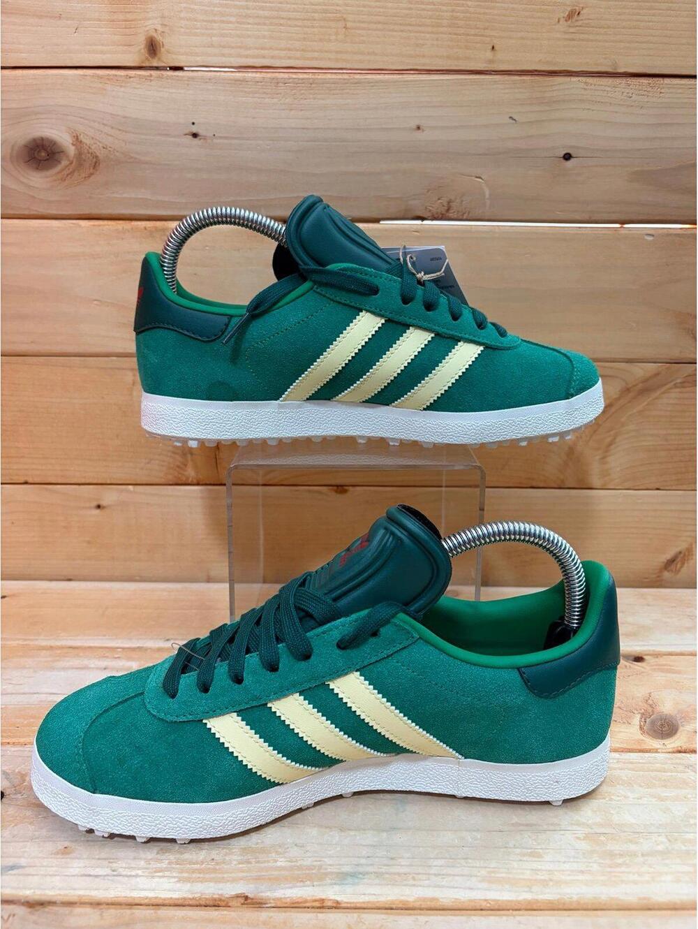 Adidas Gazelle Spikeless Golf Green Almost Yellow Shoes IH2268 Mens 6 / Womens 7 - Picture 2 of 7
